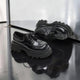 Versatile Chunky Round-Toe Leather Shoes