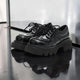 Versatile Chunky Round-Toe Leather Shoes
