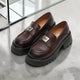 Chunky Heel Platform Loafers