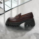Chunky Heel Platform Loafers