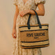 CROCHET Gestreifte Tragetasche RIVE GAUCHE - ModeEcho