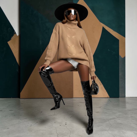 Women's Knit Sweater CENTRAL PARK NYFW New Colecction BYMANYC ® New York - ModeEcho