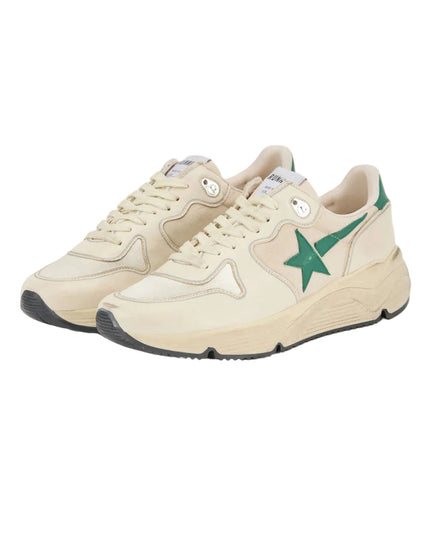 Golden Goose | Running Sole Sneakers | Cream/Green | Herren