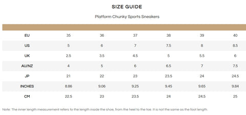 Platform Chunky Sports Sneakers