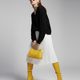 Black Open Knit V-Neck Sweater VARESE: New Colección COUTURE in NOLITA - BYMANYC ® New York-1