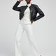 Black Vegan Leather Cropped Biker Jacket ELIZABETH: New Colección COUTURE in NOLITA - BYMANYC ® New York-1