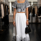 Black and White Geometric Print Two-Piece Set HUDSON New Collection FASHION BYMANYC ® New York-0