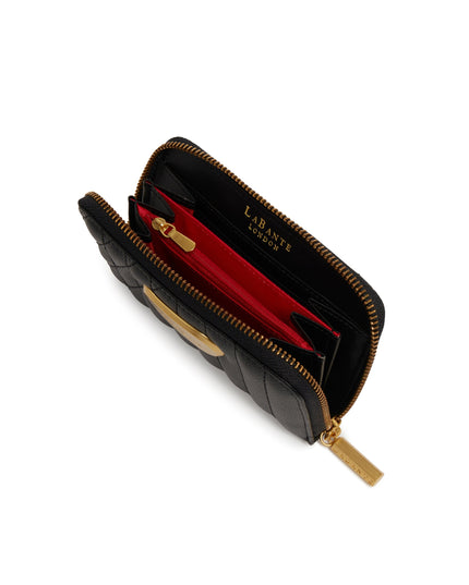 LaBante London | Kenia Vegan Zip-Around Wallet | Schwarz