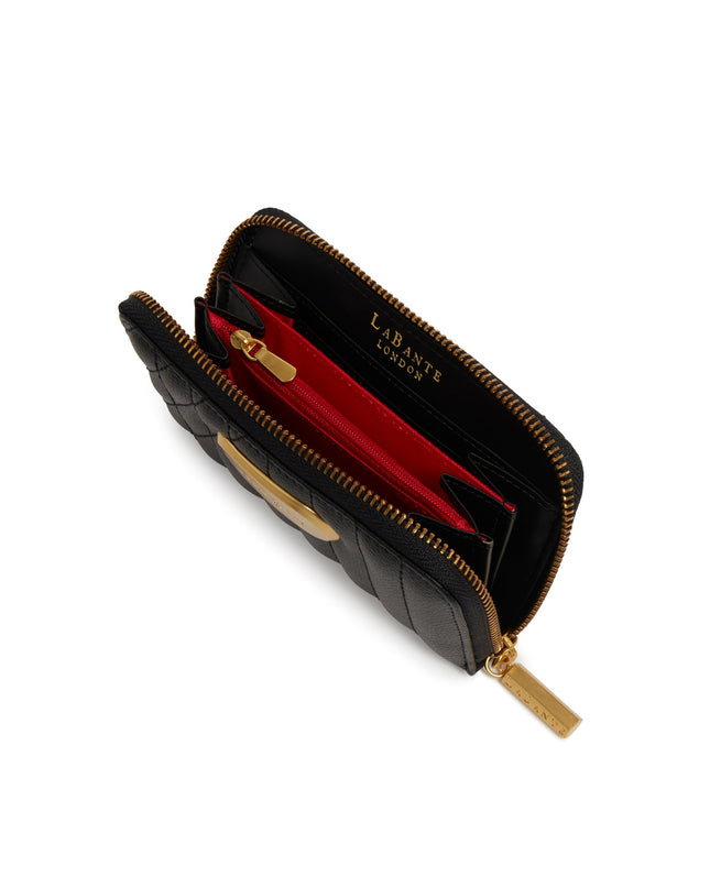 LaBante London | Kenia Vegan Zip-Around Wallet | Schwarz