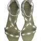 Blossom Leder-Sandalen mit Muschelrand