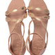 Blossom Leder-Sandalen mit Muschelrand