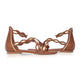 Blossom Leder-Sandalen mit Muschelrand