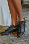 BOSTON Damen Leder Oxfords | Fransen & Knöchelriemen | 4 Farben