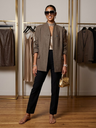 Brauner Fischgrat-Blazer mit Schal-Kragen TRIBECA Neue Kollektion FASHION BYMANYC ® New York