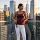 Burgundy HELLS KITCHEN Waxed Top Prêt-à-Porter BYMANYC ® New York-0