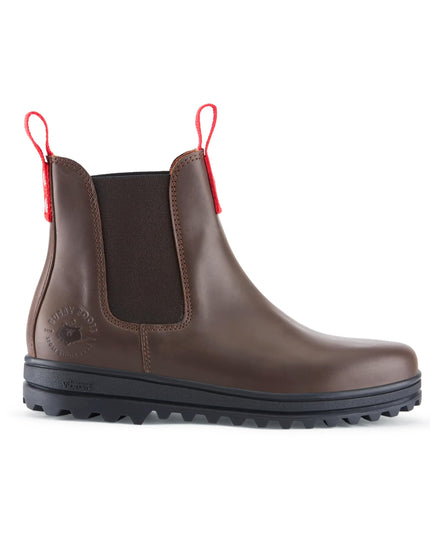 Hugs & Co. | Busby Winter-Chelsea-Boots aus Leder | Braun | Damen