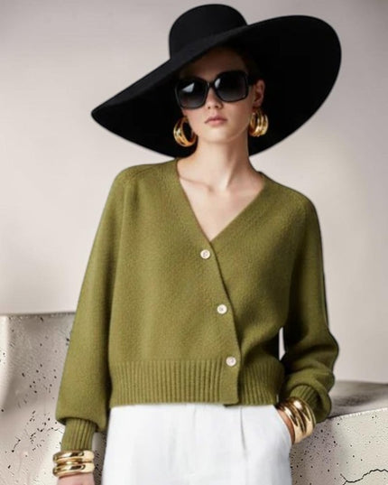 Olive Cropped Strick-Cardigan Ludlow – Couture in Nolita