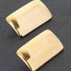 CHELSEA Gold Plated Rectangular Earrings: BYMANYC ® New York-0