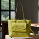 Tote Bag mit Ziernahten – Limette