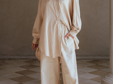 Calin Wide Leg Linen Pants (Sale)-5