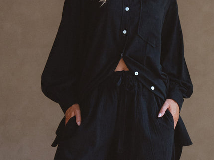 Calin Wide Leg Linen Pants (Sale)-1