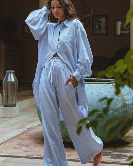 Calin Wide Leg Linen Pants (Sale)-6
