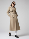 MANHATTAN BEACH — Camel Klassischer Langer Trenchcoat | COUTURE in BROOKLYN