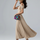 Camisole Backless Party Dress with Pleated and Patchwork Details For Women, SoHo, BYMANYC New York.-0