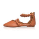 Carmella Ankle Strap Leather Ballet Flats-5