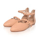 Carmella Ankle Strap Leather Ballet Flats-3