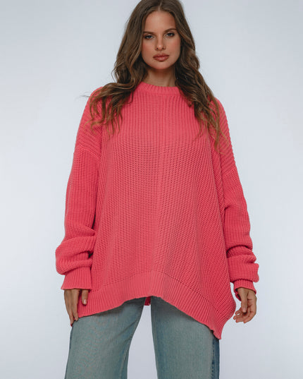 🧶 Cloud Nine Langarm-Pullover | Berry / Black / Golden Sun / Sand Dune