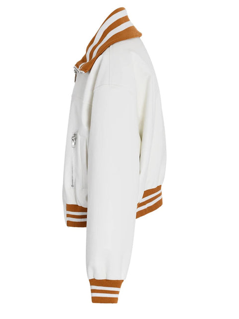 Color-block PU Leather Jacket, Soho | Women - BYMANYC ® New York-2