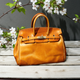 Rossie Viren Damen Satchel Bag – Echtes pflanzlich gegerbtes Vintage-Leder