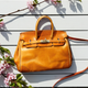 Rossie Viren Damen Satchel Bag – Echtes pflanzlich gegerbtes Vintage-Leder