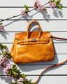 Rossie Viren Damen Satchel Bag – Echtes pflanzlich gegerbtes Vintage-Leder