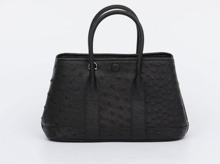 Genuine Ostrich Skin Leather Small Tote Bag-2