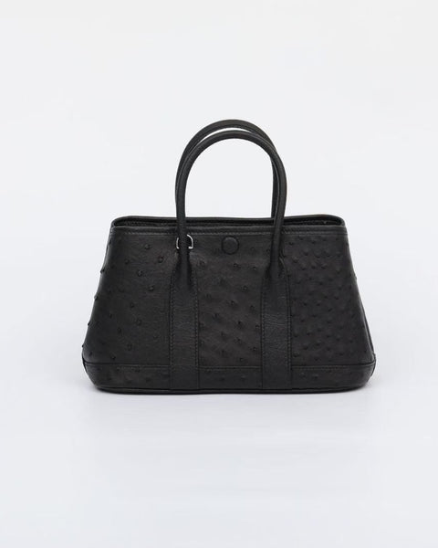 Genuine Ostrich Skin Leather Small Tote Bag-2