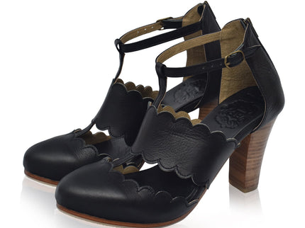 Incognito Leather Heels (Sz. 5)-3