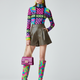 DUMBO Vegan Leather High-Waist Shorts BYMANYC ® New York-1