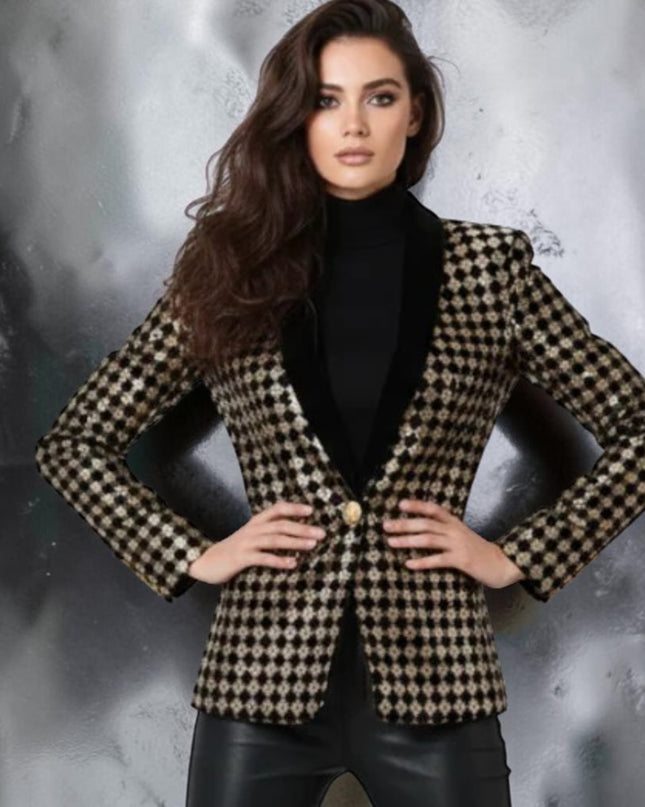Diamant-Intarsien Blazer, Wall Street | Damen - BYMANYC ® New York