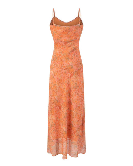 Damen Sommerkleid ES VEDRÀ RUNWAY Orange