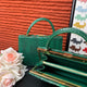 Genuine Python Leather Top Handle Bag-3