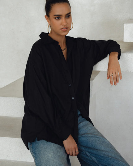 Chemise à manches longues essentielle
