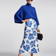 Electric Blue Relaxed-Fit Knit Sweater with Perkins Collar • BYMANYC ® New York-2