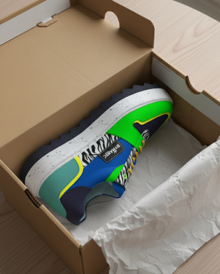 💟 Ethical Sneakers COUTURE | Verde (Grün) | Unisex | Handgefertigt in Spanien