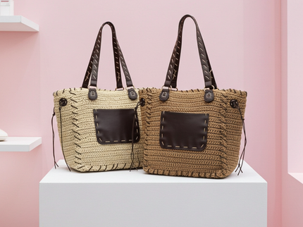 CC logo fur shopper 