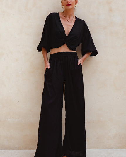 Fatima Wide Leg Pants (Sale)-0