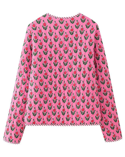 Damen Blumendruck Steppjacke Hudson – Neue Kollektion