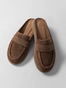 Damen Leder Clogs L'Arte Milano – Braun