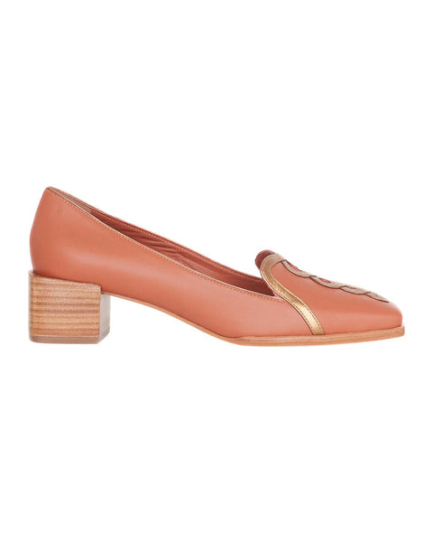 Cordía Karamell Leder-Loafer